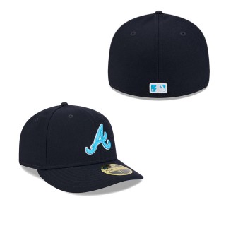 Atlanta Braves Navy 2024 Father's Day Low Profile 59FIFTY Fitted Hat