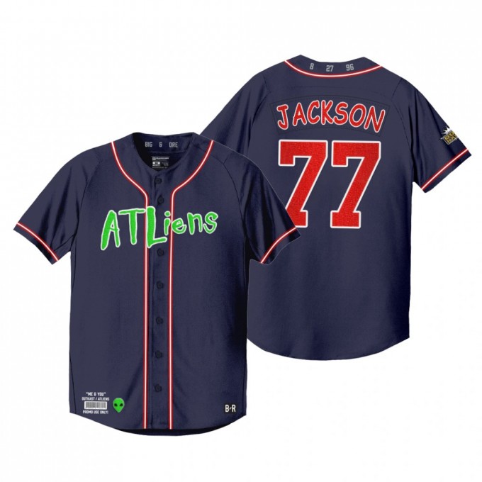 Luke Jackson Atliens Navy Outkast 25th Anniversary Jersey