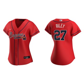 Austin Riley Women's Atlanta Braves Red Replica Jersey