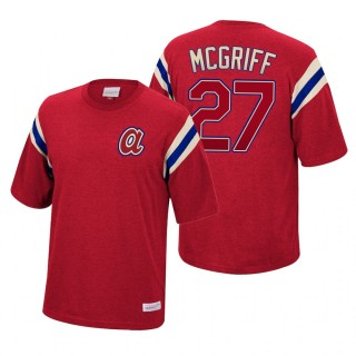 Atlanta Braves Fred McGriff Mitchell & Ness Red Extra Innings T-Shirt