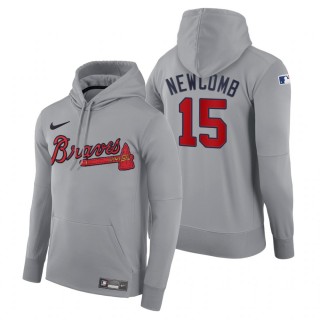 Atlanta Braves Sean Newcomb Nike Gray Authentic Road Hoodie