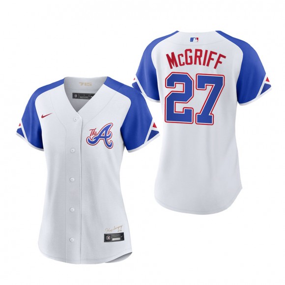 Fred McGriff Women's Atlanta Braves White 2023 City Connect Replica Jersey