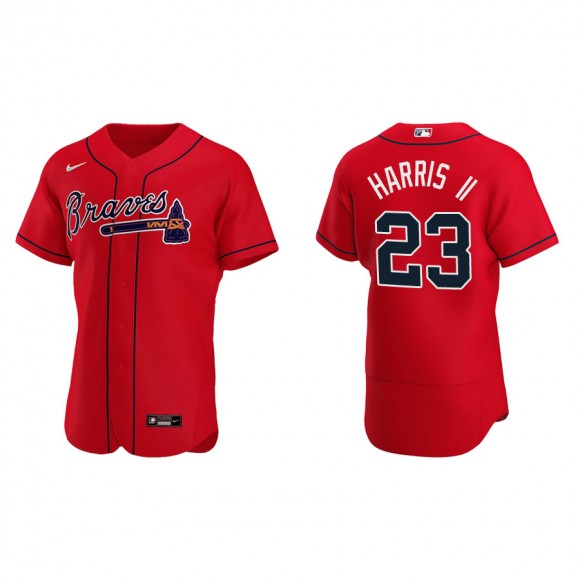 Men's Atlanta Braves Michael Harris II Red Authentic Alternate Jersey