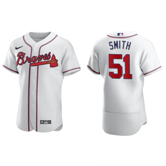 Men's Braves Will Smith White Authentic Home Jersey