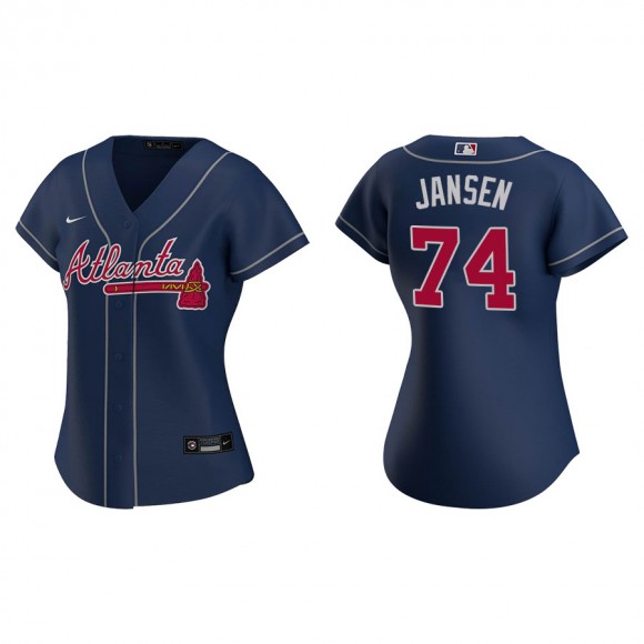 Women's Atlanta Braves Kenley Jansen Navy Replica Jersey